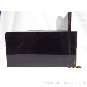White clear acrylic tissue box holder QCY-TB-27